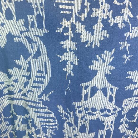 Pine Cone Hill Cover Up Womens XS/S Blue Fine Linens Cotton Tassels Dress Beach - Picture 8 of 10